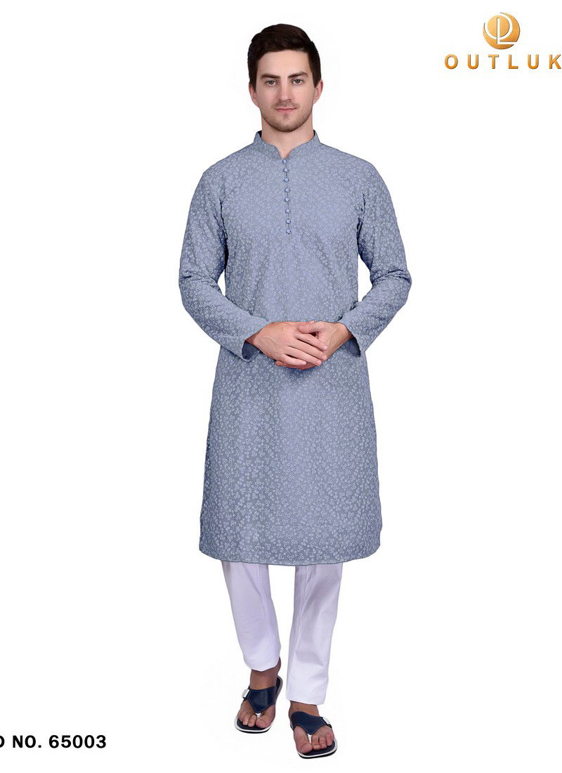 Outluk Vol 65 Wedding Wear Georgette Wholesale Kurta Pajama Collection